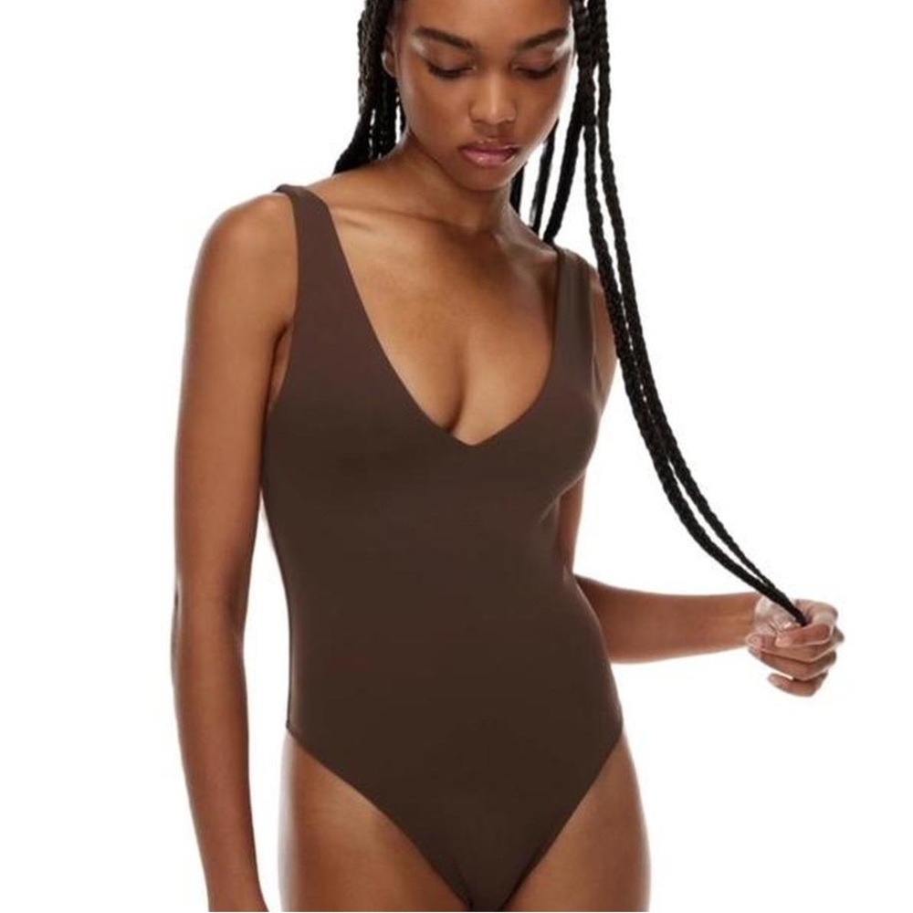 Aritzia Babaton Women's Brown Bodysuit